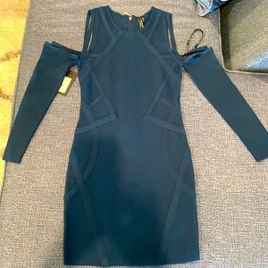 Marciano cold shoulder, midi dress